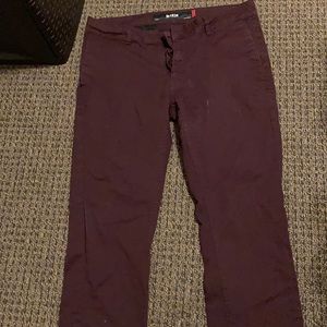 2 Chino pants bundle by KREW KSLIM Burgundy gray